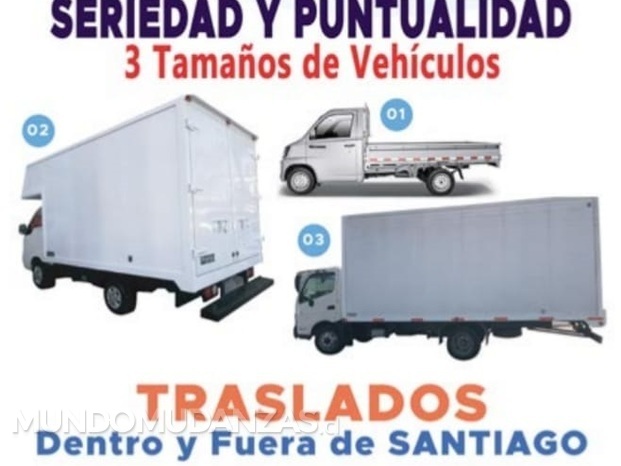 Contamos con 3 tamaños de vehiculos